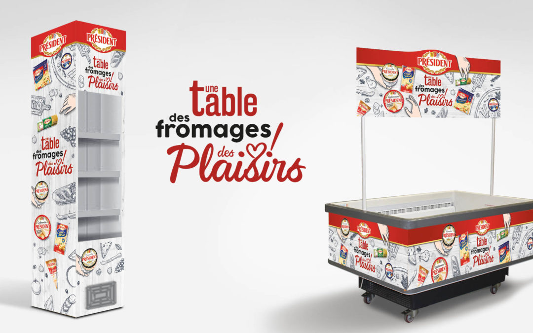 Une table, des fromages, des plaisirs