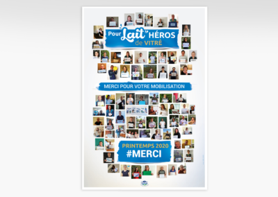 Affiche #Merci Lactel