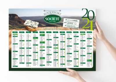 Calendrier 2021 Roquefort