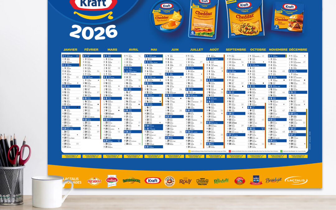 Calendrier Lactalis Fromages 2026