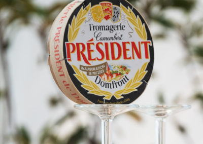 SUPPORTS POUR L&rsquo;INAUGURATION DE LA FROMAGERIE DE DOMFRONT