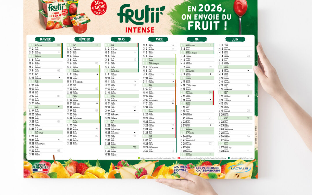 Calendrier Frutti 2026