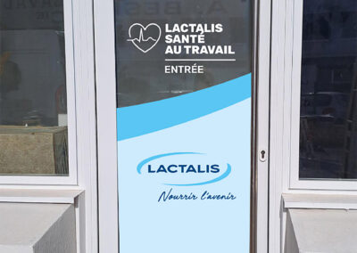 Vitrophanie Service Santé de Beck