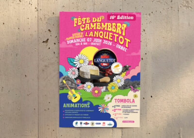 Affiche & Flyers Fête du Camembert Lanquetot 2026